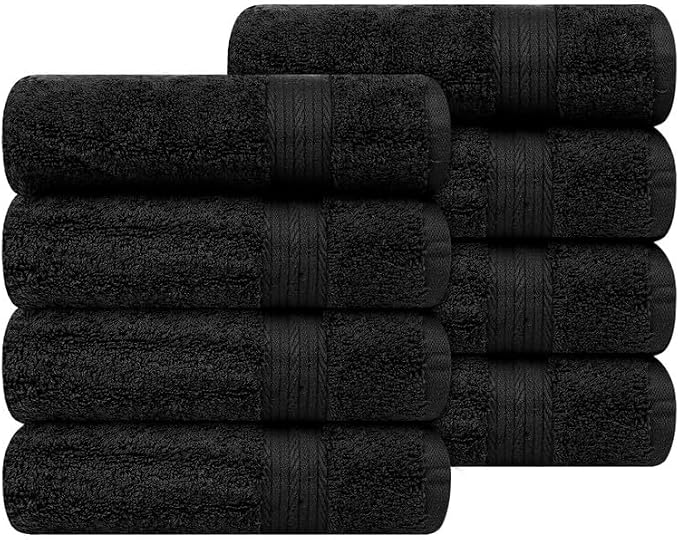Ample Decor Hand Towel 18 X 28 Inch Pack of 8 600 GSM 100% Cotton, Oeko Tex - Image 4