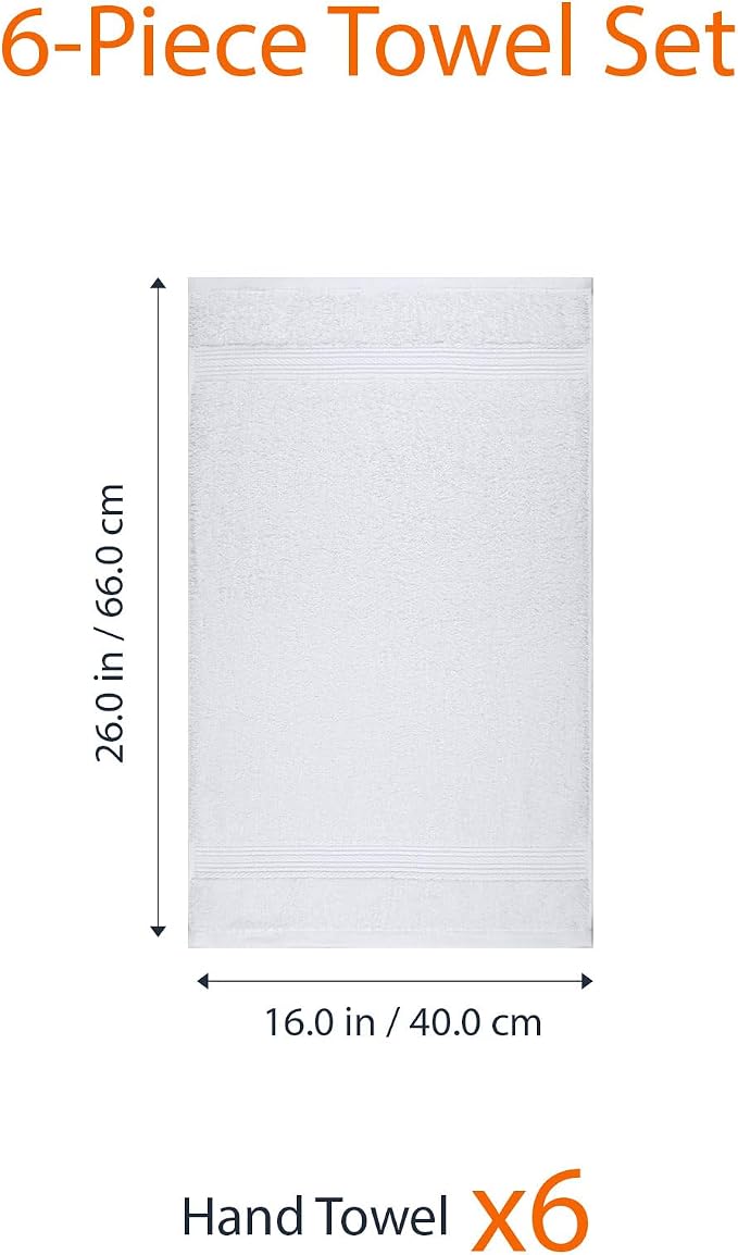 Amazon Basics 6 Piece hand towels - Image 5