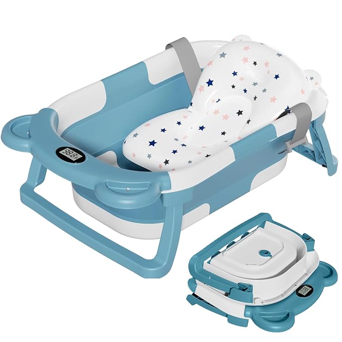 TPN Collapsible Baby Bathtub for Infants to Toddler by TPN