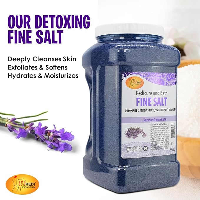 SPA REDI - Detox Foot Soak Pedicure and Bath Fine Salt, Lavender and Wildflower - Image 6