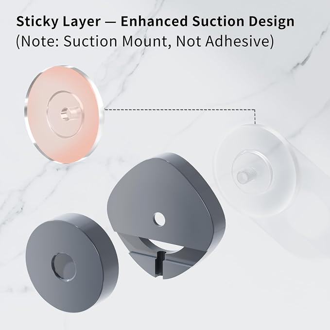 KEGII Suction Cup Shower Caddy – 3 Pack Suction Cup Shelf - Image 4