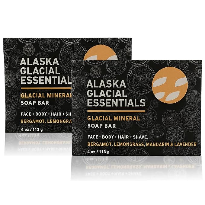 Alaska Glacial Cold-Process Mineral Clay Soap Bar made by AlaskaGlacialEssentials