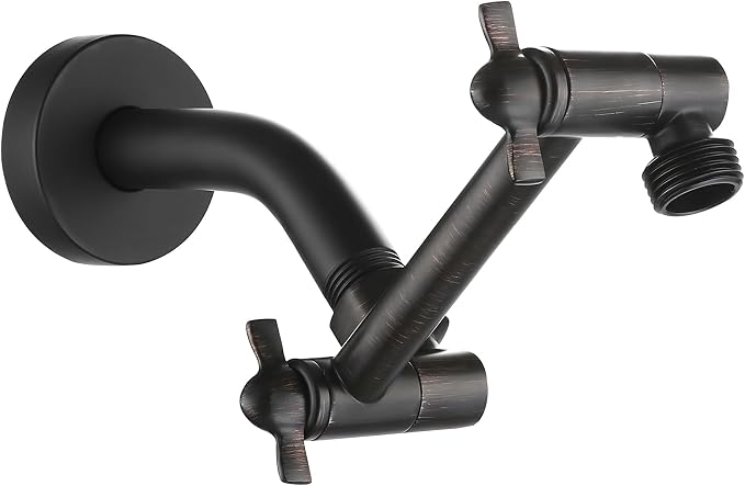 Shower Arm Extension, Solid Brass Shower Extender by Pichrain