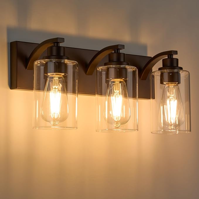 3-Light Bathroom Light Fixtures Modern ORB Vanity Lights - Image 9