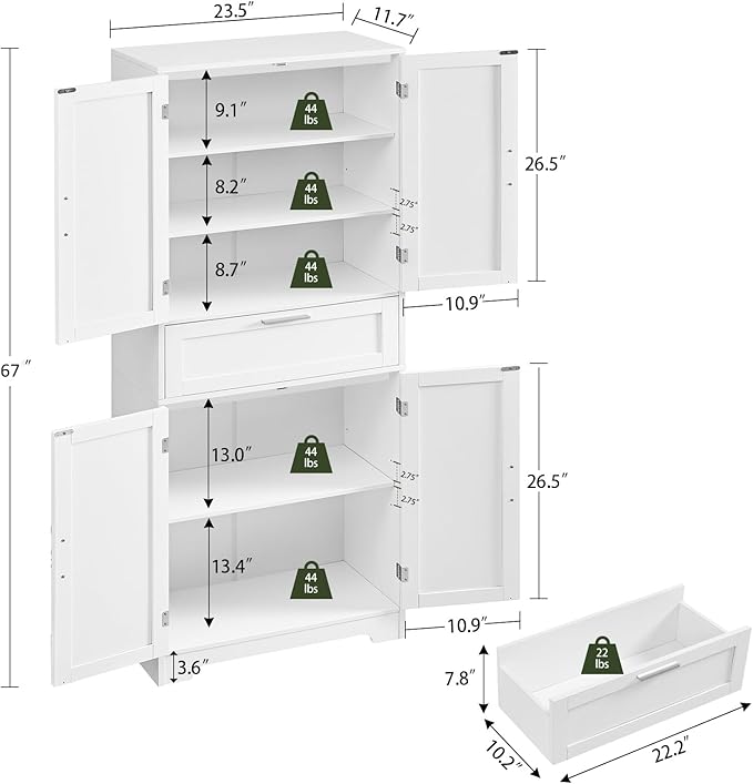 Iwell Tall Storage Cabinet - Image 3