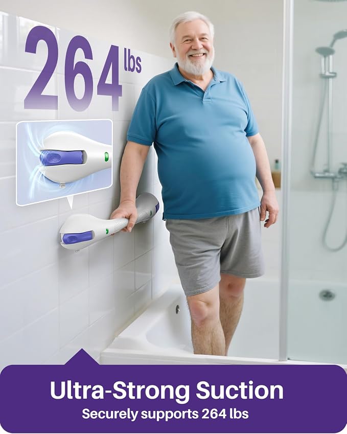 KEKOY 17.5 Inch Suction Grab Bars - Image 4