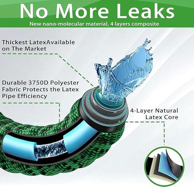 J&B XpandaHose 75ft Expandable Garden Hose - Image 7