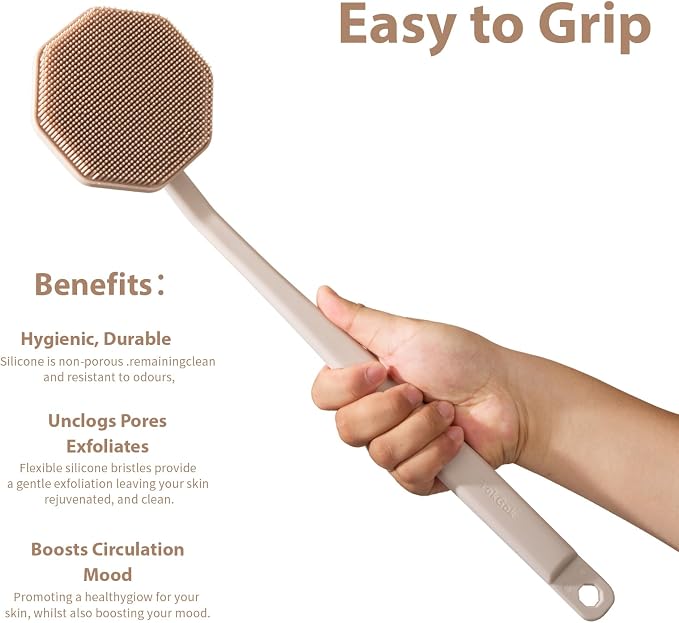 iTokGoK® Silver-Infused Silicone Back Scrubber - Image 4