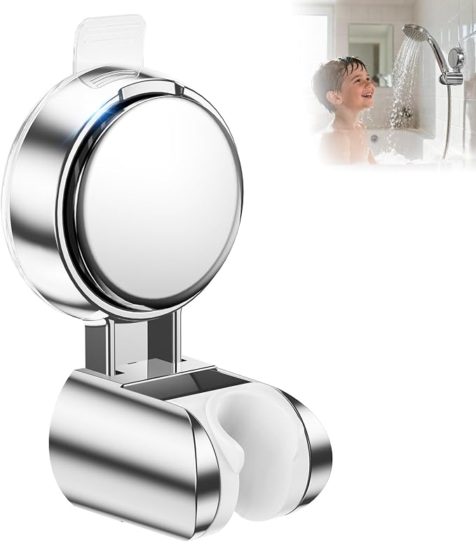 JOTPE Shower Head Holder Suction, Rotatable and Adjustable Shower Head Holder by SHOWERORGANIZERANDSTORAGE