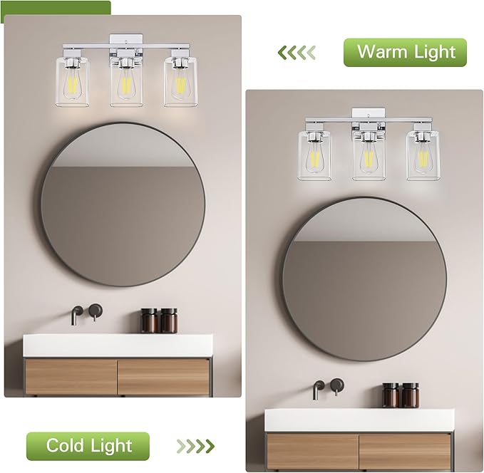 Espird Chrome Bathroom Vanity Light - Image 4