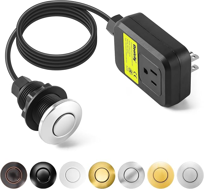 Garbage Disposal Air Switch Kit Sink Top Waste Disposal Stainless Steel by Etoolcity