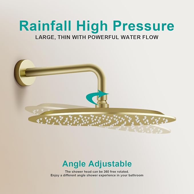 All Metal Rain Shower Head - Image 7