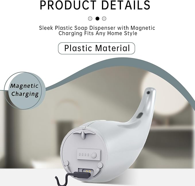 Automatic Soap Dispenser Touchless, 300ML Hand & Dish Countertop Electric - Image 3