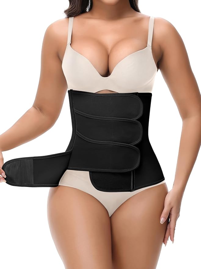 SHAPSHE Waist Trainer for Women Postpartum Recovery Wrap Waist Cincher Corset by ShapewearforWomen