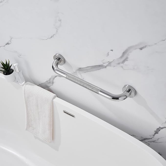 Shower Grab Bar, 2 Pack 16 Inch Bathroom Grab Bar, 1.25" Diameter 304 Stainless - Image 6