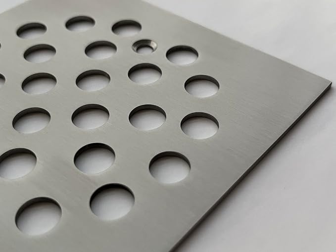 4-1/4 Inch Screw-in Square Floor Drain Cover Replacement Shower Grates - Image 2