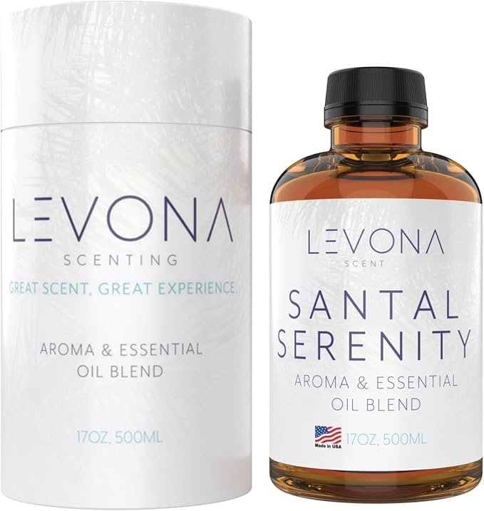 Levona Scent Santal Serenity Essential Oil: Notes of Sandalwood, Papyrus & Amber by LEVONASCENT