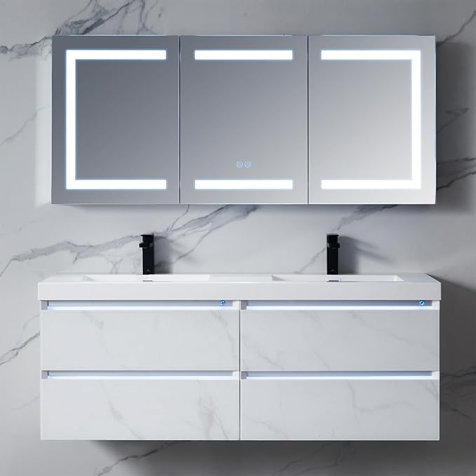 Blossom 60x26 LED Medicine Cabinet Mirror - Image 2