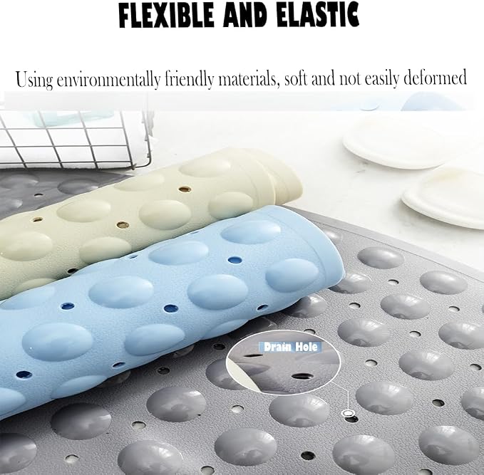 Mrcrypos Corner Shower Mats 25.5 x 25.5 Inches Bath Mat - Image 6