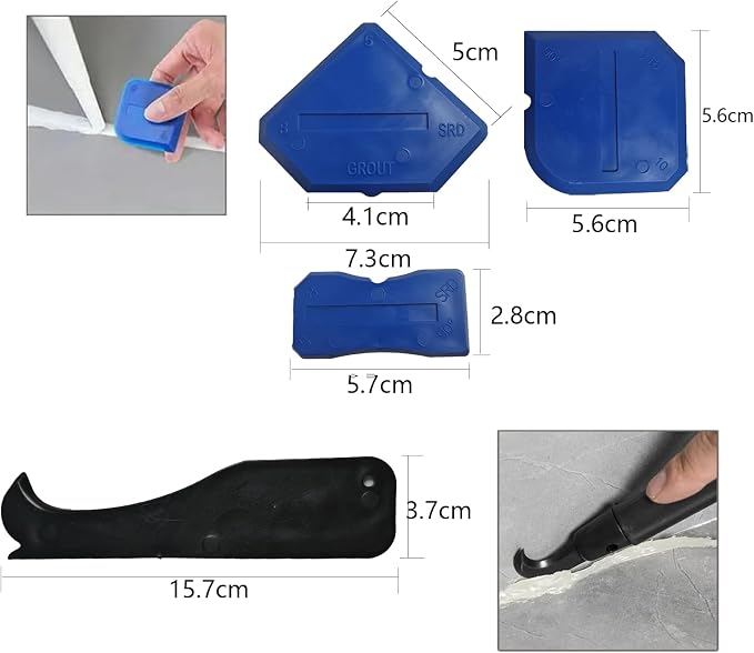 Caulking Gun Kit with Caulking Gun, Sealant Removal Tools, Sealant Finishing - Image 4