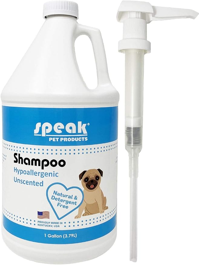 Natural Hypoallergenic Unscented Dog Shampoo Refill by SpeakPetProducts