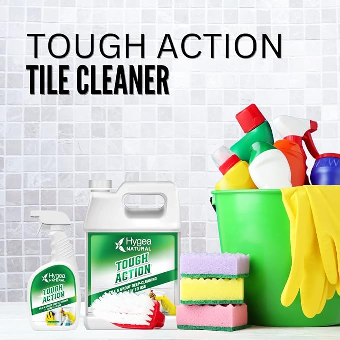Hygea Natural Tough Action Tile & Grout Cleaner Duo - Image 3