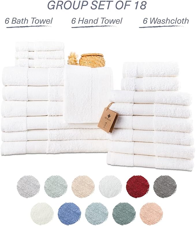 Hencely 18-Piece Bath Towel Set - Image 4
