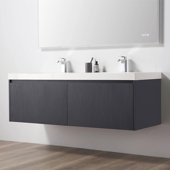 Blossom 60 Inch Double Sink Bathroom Vanity - Image 5