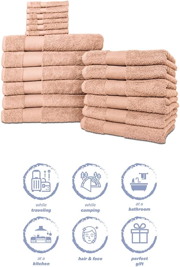 Hencely 18-Piece Bath Towel Set - Image 6