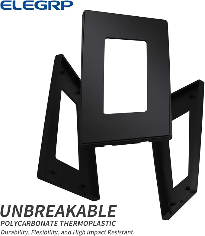 ELEGRP 1-Gang Screwless Decorative Wall Plates, Standard Size Unbreakable - Image 4