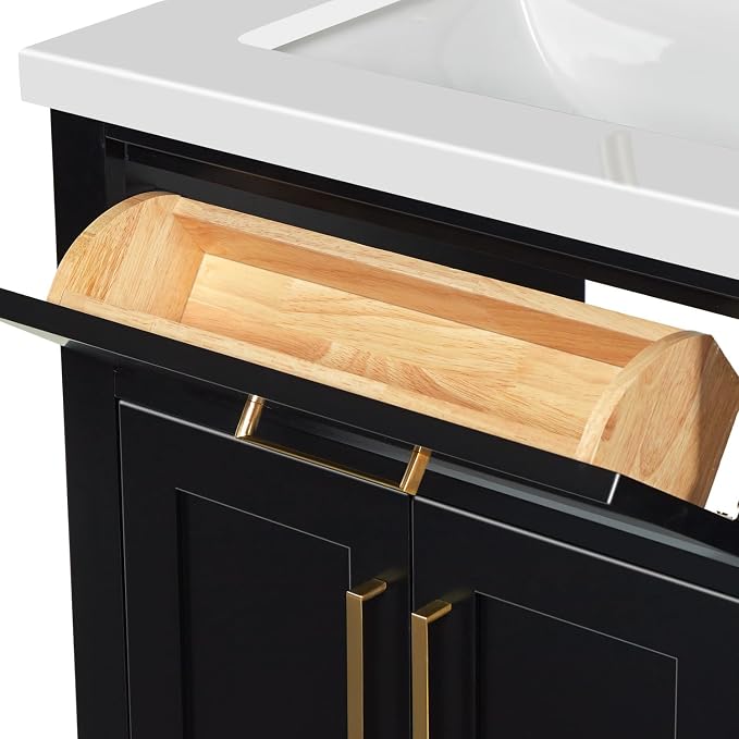 ARIEL Hepburn 73 in. Double Rectangle Sink Vanity - Image 6