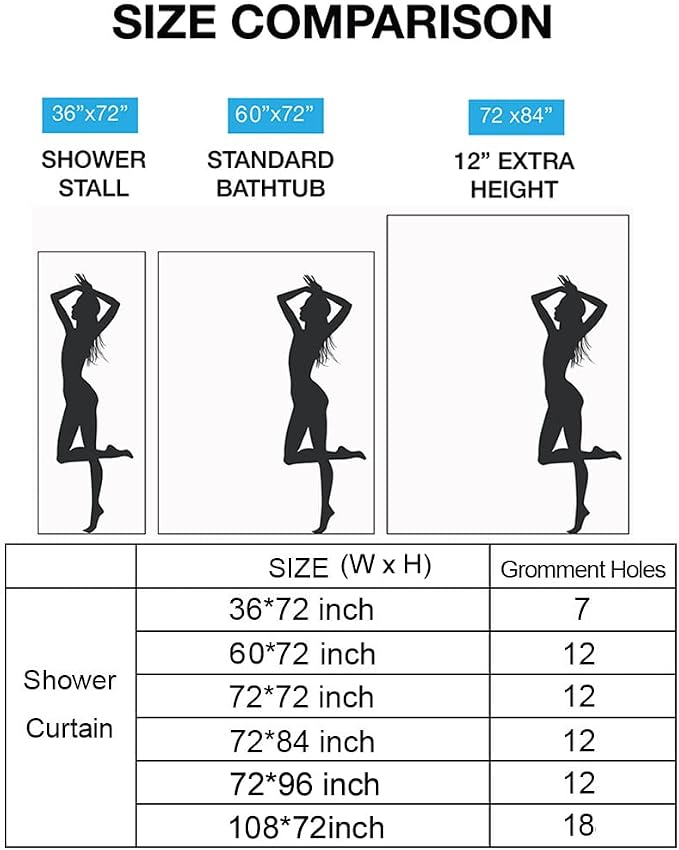 Riyidecor Stall Half Small Rv Shower Curtain 36Wx72H Inch Blue Mountain Single - Image 7