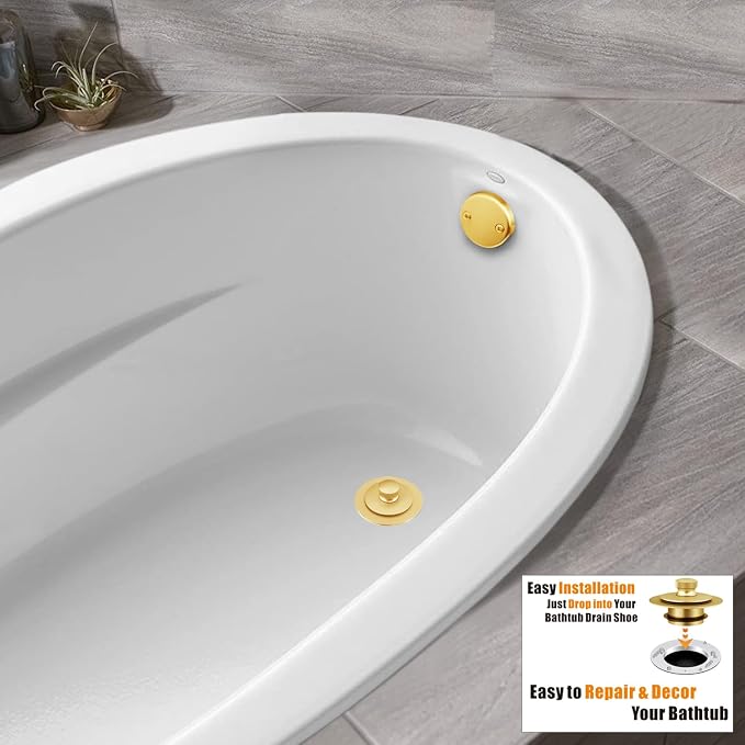 Artiwell Bath Tub Drain Trim Set Conversion Kit Assembly, - Image 4