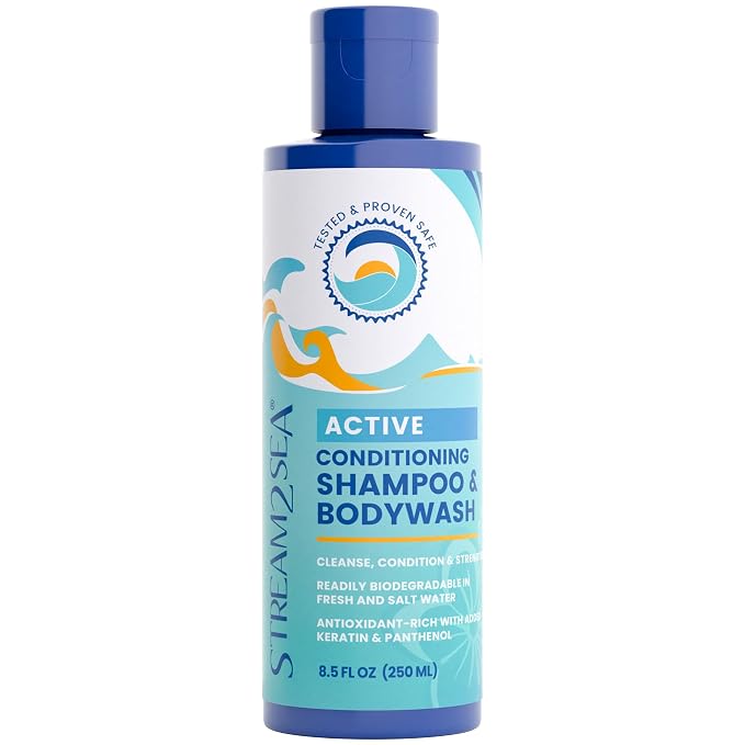 Non Toxic Shampoo and Conditioner, Body Wash 3 in 1 by STREAM2SEA