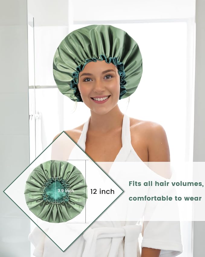 Aquior Shower Caps, Reusable Shower Cap - Image 2