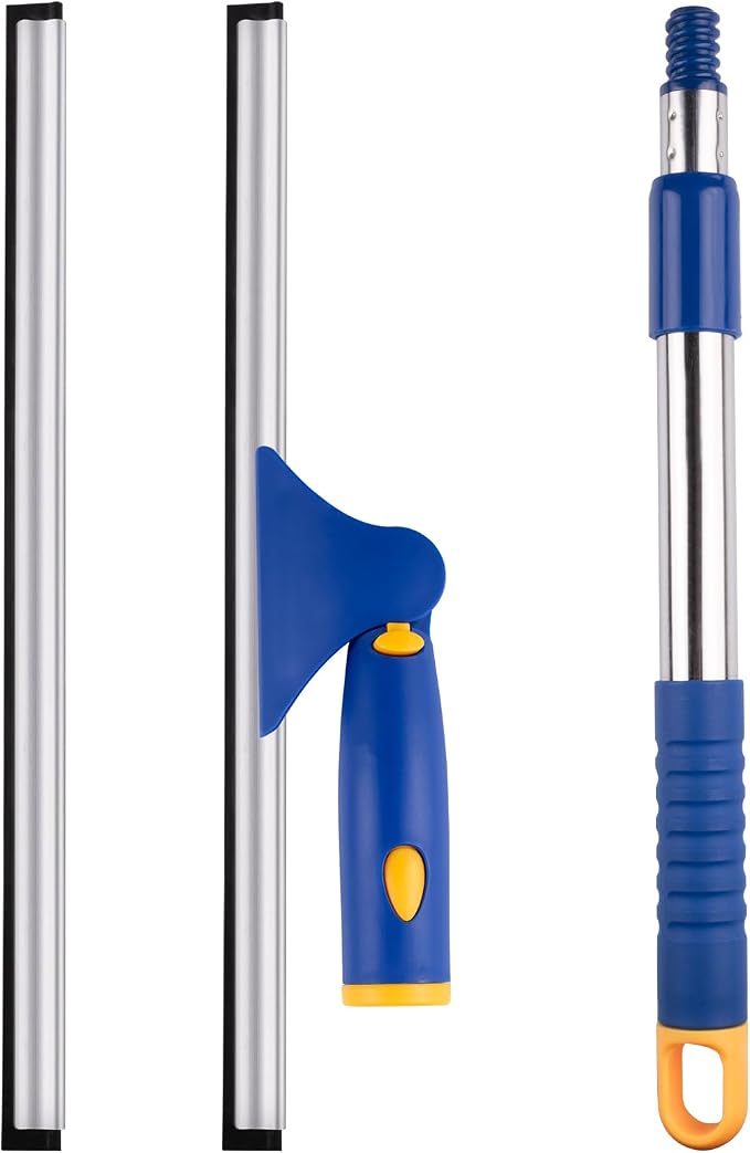 ITTAHO Shower Squeegee for Glass Doors, All-Purpose Extendable Window Squeegee by ITTAHO