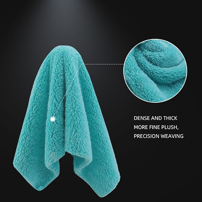 SPTA Microfiber Drying Towel Car Wash Drying Towel, 6 Pack Super Plush Edgeless - Image 4