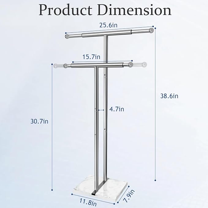 Kayfia 40" Standing Towel Rack - Image 7