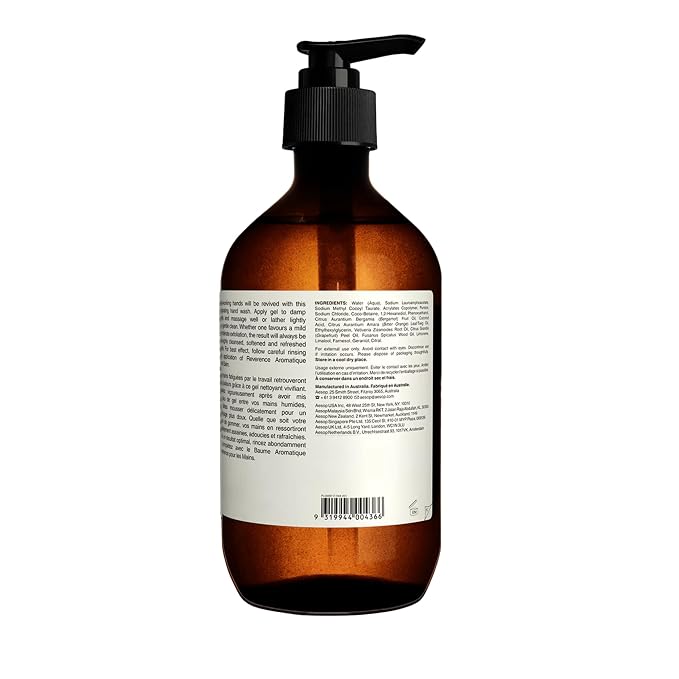 Aesop Reverence Aromatique Hand Wash | Woody, Smoky | Gentle Exfoliating - Image 5