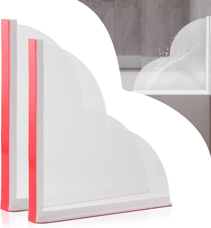 2 Pack Large Shower Splash Guard by CHIAOJIHE