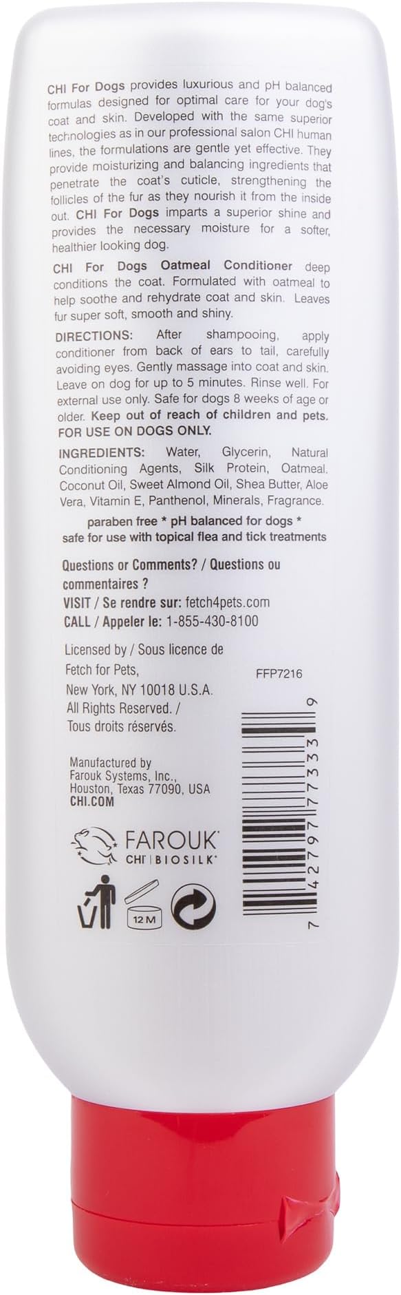 CHI for Dogs Oatmeal Conditioner - Image 3