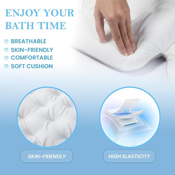 Bath Pillow for Tub | 4D Air Mesh Fabric - Image 6