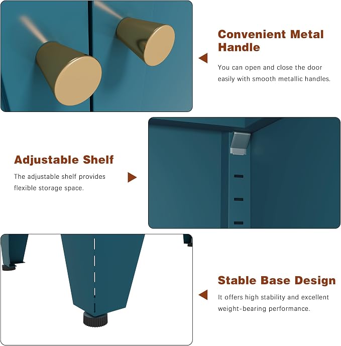 Metal Pantry Cabinet, Tall Kitchen Cabinet - Image 7