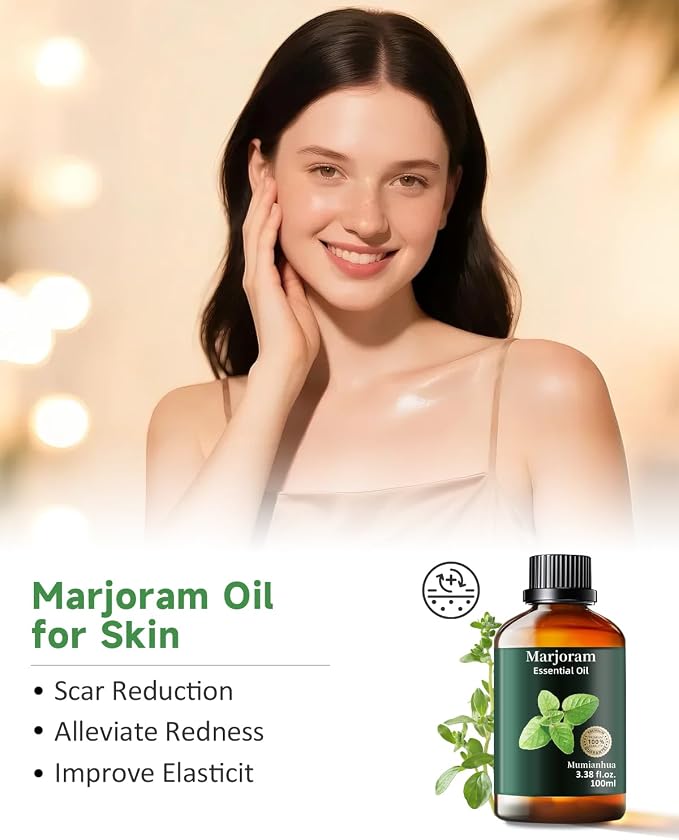 Pure Marjoram Essential Oil, Mumianhua Natural Herbaceous Oil - Image 3