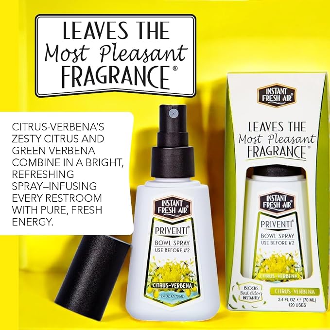Signature PRIVENTI Toilet Spray, Citrus-Verbena Scent Bathroom Spray - Image 2