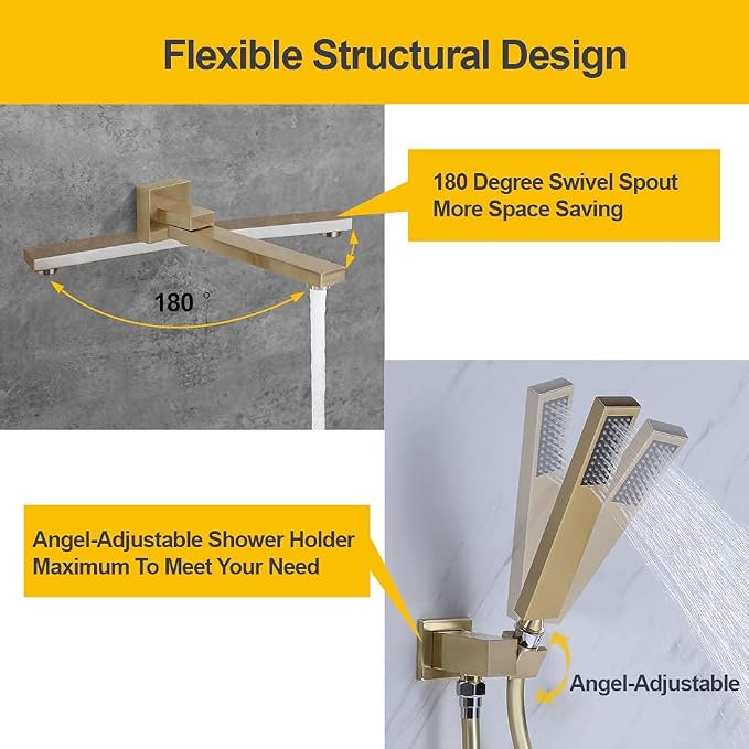 Wall Mounted Bathtub Faucet - Image 5