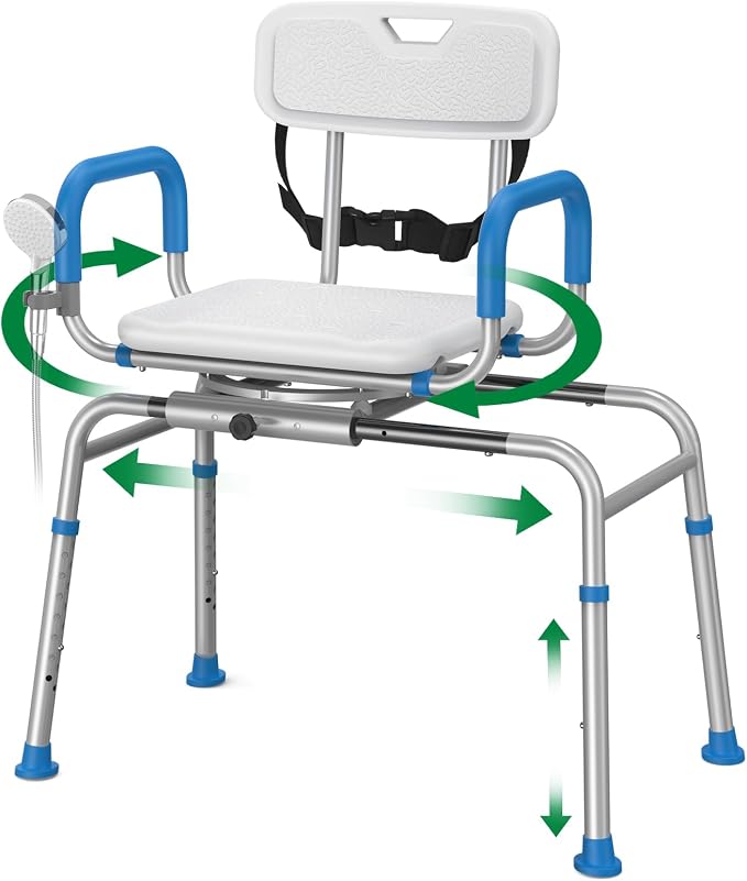 FSA/HSA Eligible Sliding Shower Chair Tub Transfer Bench by Loyoda