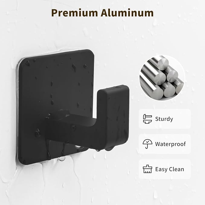 Square Self Adhesive Towel Hooks - Image 3