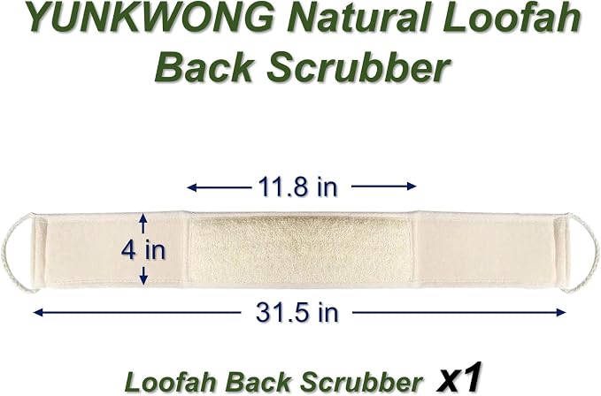 Natural Loofah Sponge, Exfoliating Body Scrubber - Image 4