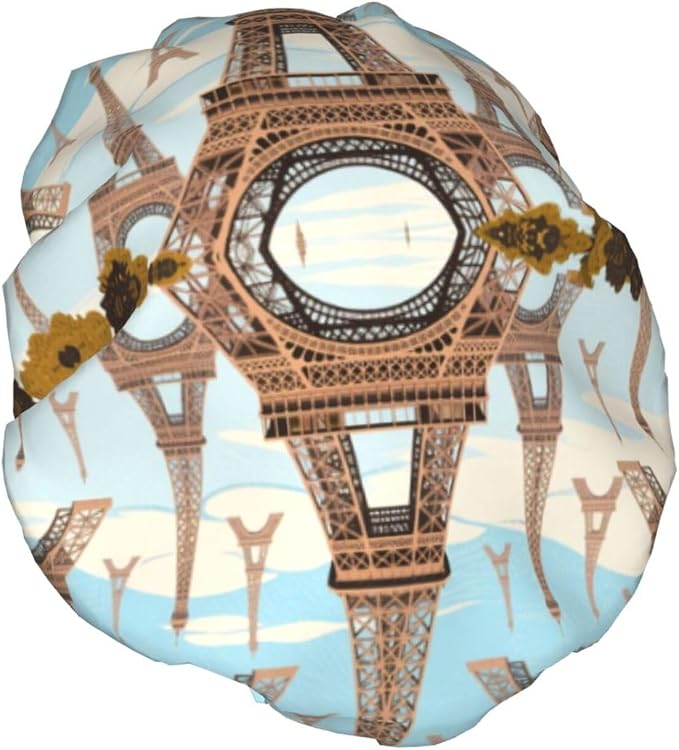 Double Layers Waterproof Shower Cap - Image 2